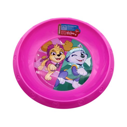 Mancs őrjárat, lányos műanyag mélytányér, 40395