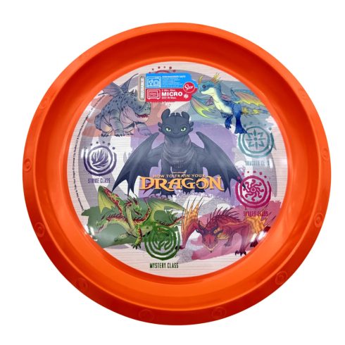 Így neveld a sárkányodat, mikrózható, műanyag lapostányér, 40403