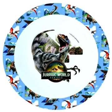 Jurassic World, mikrózható, műanyag mélytányér, 40408