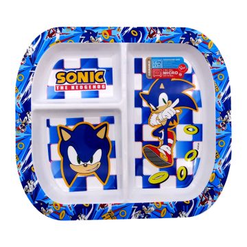 Sonic, műanyag osztott tányér, 40415