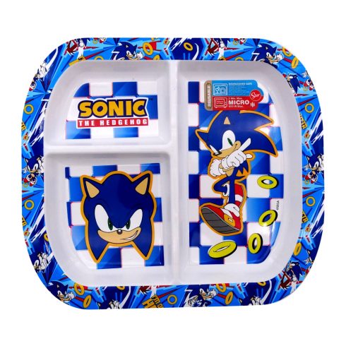 Sonic, műanyag osztott tányér, 40415