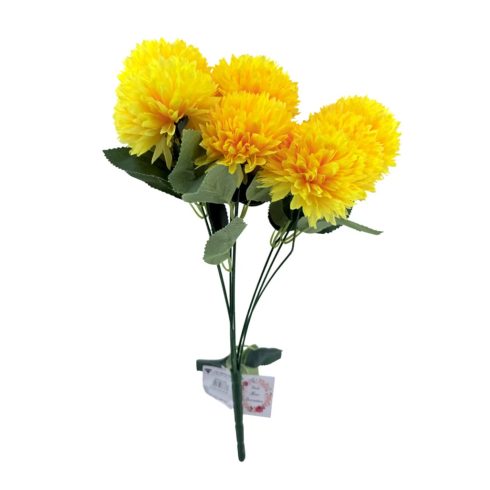 Krizantém csokor 3 színben, 8 virágos, 42 cm, 40967