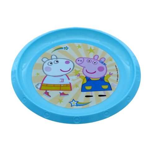 Peppa malac - műanyag lapostányér - 43292