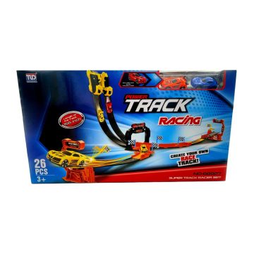 Autópálya játékszett dobozban, 45455