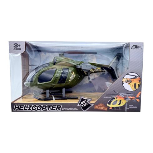 Katonai helikopter dobozban, elemes, 45741