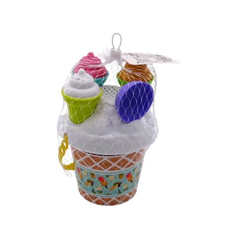 Homokozó játékszett hálóban, fagyis, 46193