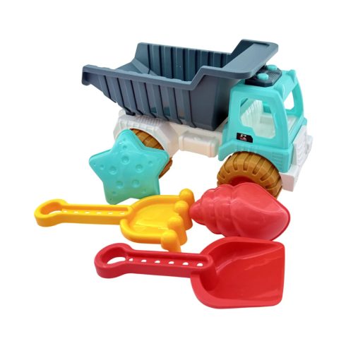 Homokozó játékszett dömperrel hálóban, 46370