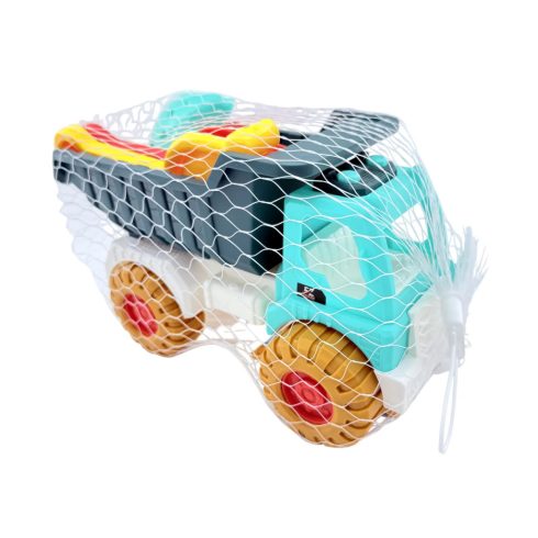 Homokozó játékszett dömperrel hálóban, 46370