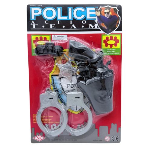 Patronos pisztoly játékszett lapon, 46508