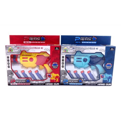 Pisztoly szivacs kilövő szett dobozban - 46703