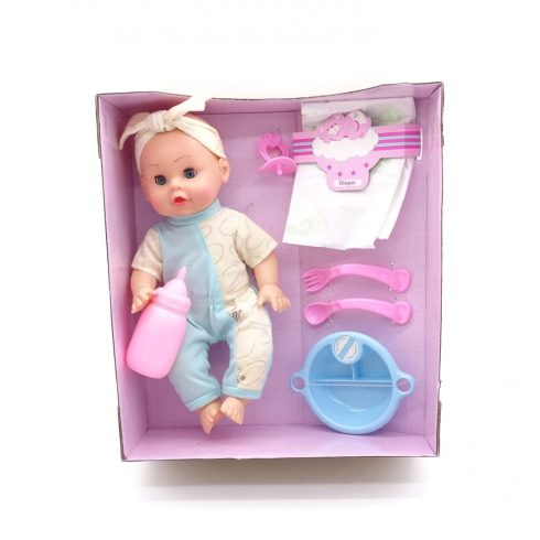 Baba + kiegészítők csomag dobozban, elemes, 46759