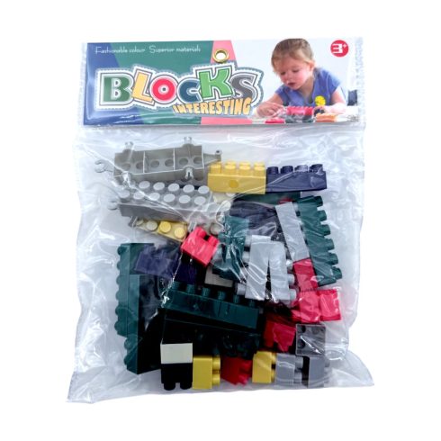 Építőjáték zacskóban, 54 darabos csomag, 46781