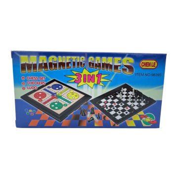 3 az 1 -ben mágneses társasjáték dobozban, 46803