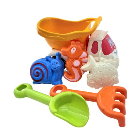 Homokozó játékszett dömperrel hálóban, 46925