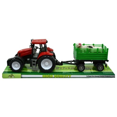Traktor, állatszállító pótkocsival - 47017