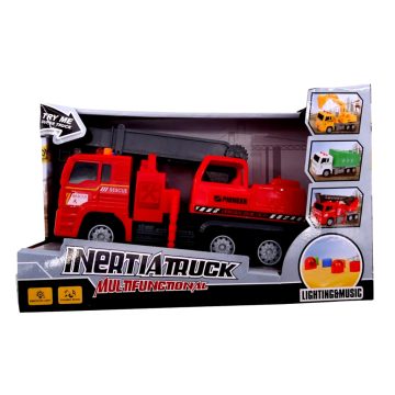 Tűzoltóautó dobozban, elemes, 47126