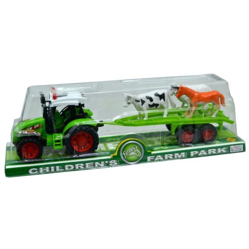 Traktor, állatszállító pótkocsival - 47129
