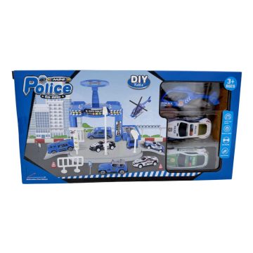 Rendőr parkoló játékszett dobozban, 47316