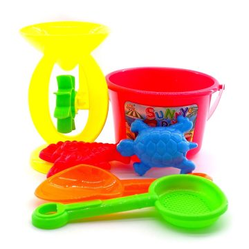 Homokozó szett + vödör hálóban - 47367