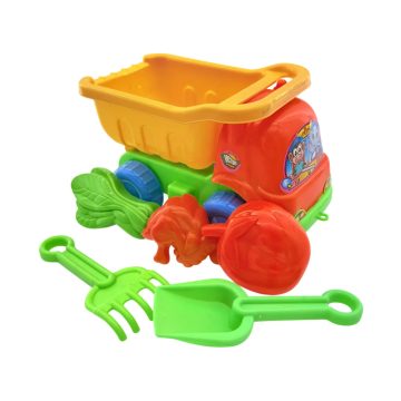 Homokozó játékszett dömperrel hálóban, 47510