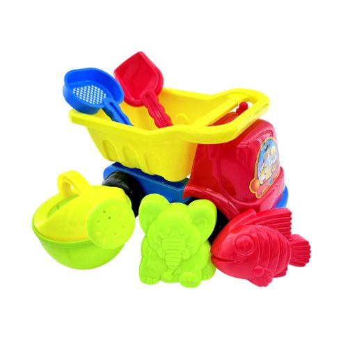 Homokozó játékszett dömperrel hálóban, 47908