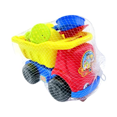 Homokozó játékszett dömperrel hálóban, 47908