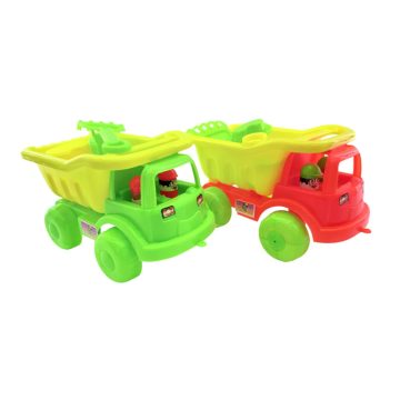 Homokozó játékszett dömperrel hálóban, 47909