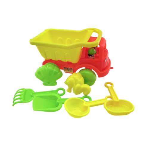 Homokozó játékszett dömperrel hálóban, 47909