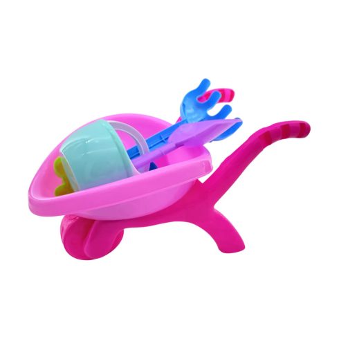 Homokozó játékszett talicskával hálóban, 47910