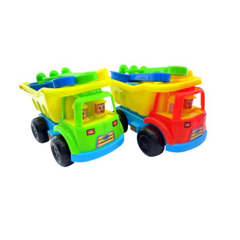 Homokozó játékszett dömperrel hálóban, 47911