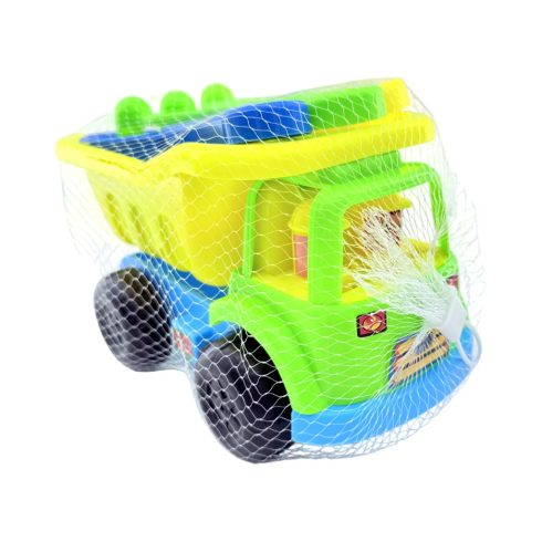 Homokozó játékszett dömperrel hálóban, 47911