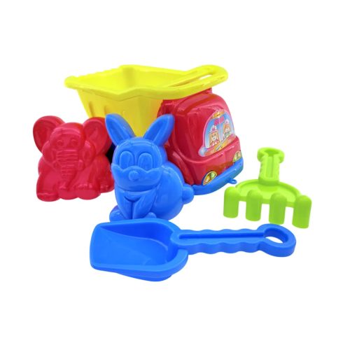 Homokozó játékszett dömperrel hálóban, 48683