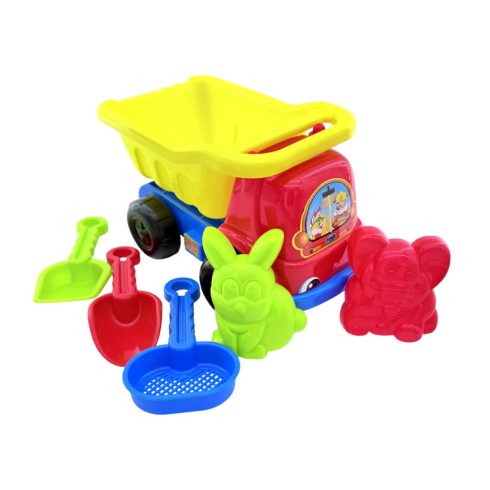 Homokozó szett dömperrel hálóban, 48687