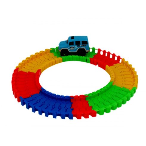 Variety Tracks világító autópálya építő kisautóval - 48760