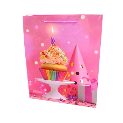 Papírtasak Szülinapra, 18 x 24 x 7 cm, 70226