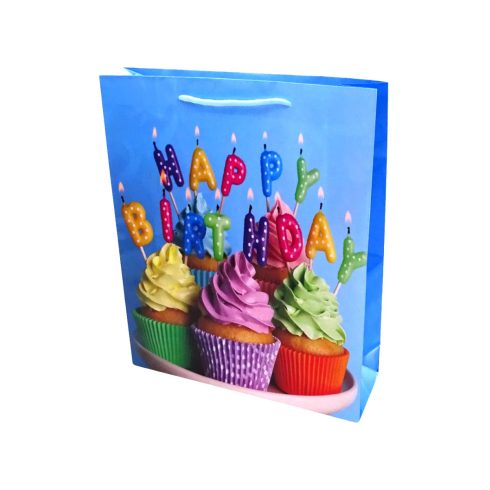 Papírtasak szülinapra, 28 x 34 x 9 cm, 70228