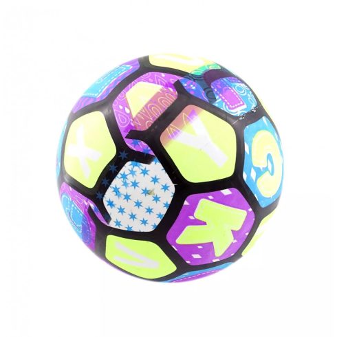 Gumilabda - színes focimintás - 220 mm - 70338