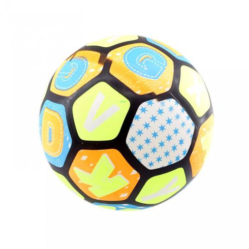 Gumilabda - színes focimintás - 220 mm - 70338