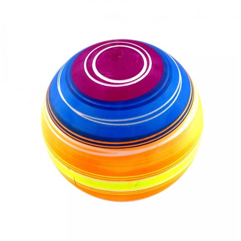 Gumilabda - neon csíkok - 220 mm - 70343