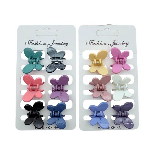 Karmos hajcsat, 6 darabos csomag, 2,5 cm, 70371