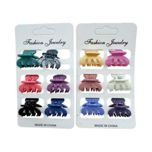 Karmos hajcsat, 6 darabos csomag, 2,5 cm, 70375