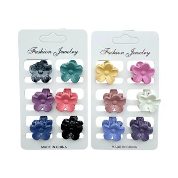 Karmos hajcsat, 6 darabos csomag, 2,5 cm, 70377