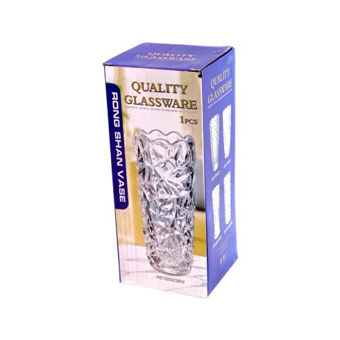 Üveg váza, 8 x 19,5 cm, 70416