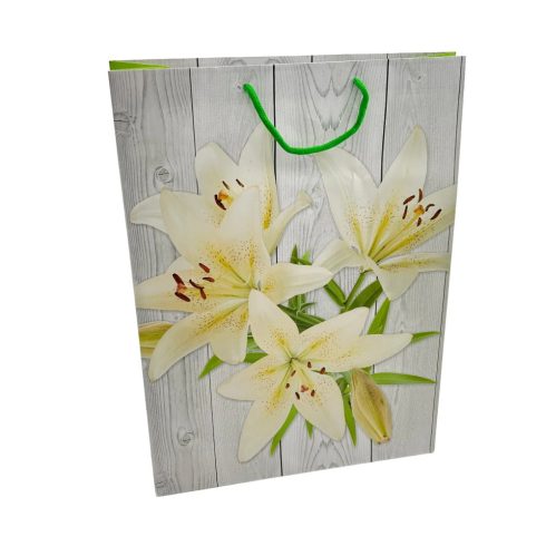 Papírtasak, Virágos, 32 x 44 x 11 cm, 70640