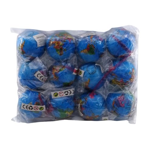 Földgömbös labda, 7,6 cm, 70758