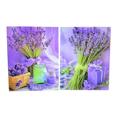 Levendulás papírtasak, 26 x 32 x 12 cm, 70872