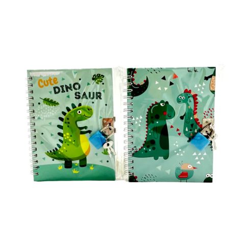 Notesz lakattal, dinós, 11 x 15 cm, 70968