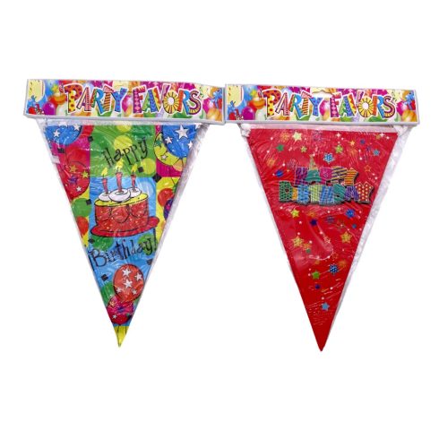 Happy Birthday Zászlófüzér csomag, 2,4 méteres, 71084