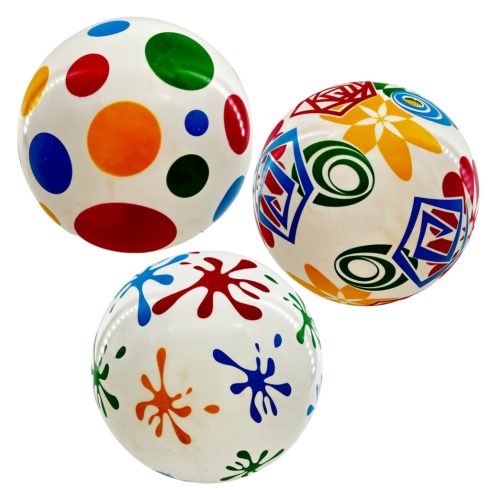 Gumilabda, mintás, 220mm - 71269