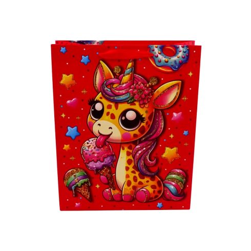 Papírtasak, állatfigurás, 26 x 32 x 10,5 cm, 71652